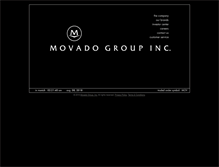 Tablet Screenshot of movadogroup.com